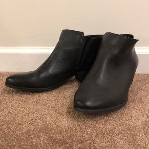 G.H. Bass & co. Black booties size 11